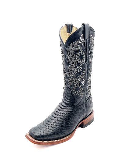 Cowboy Boot Black Phyton