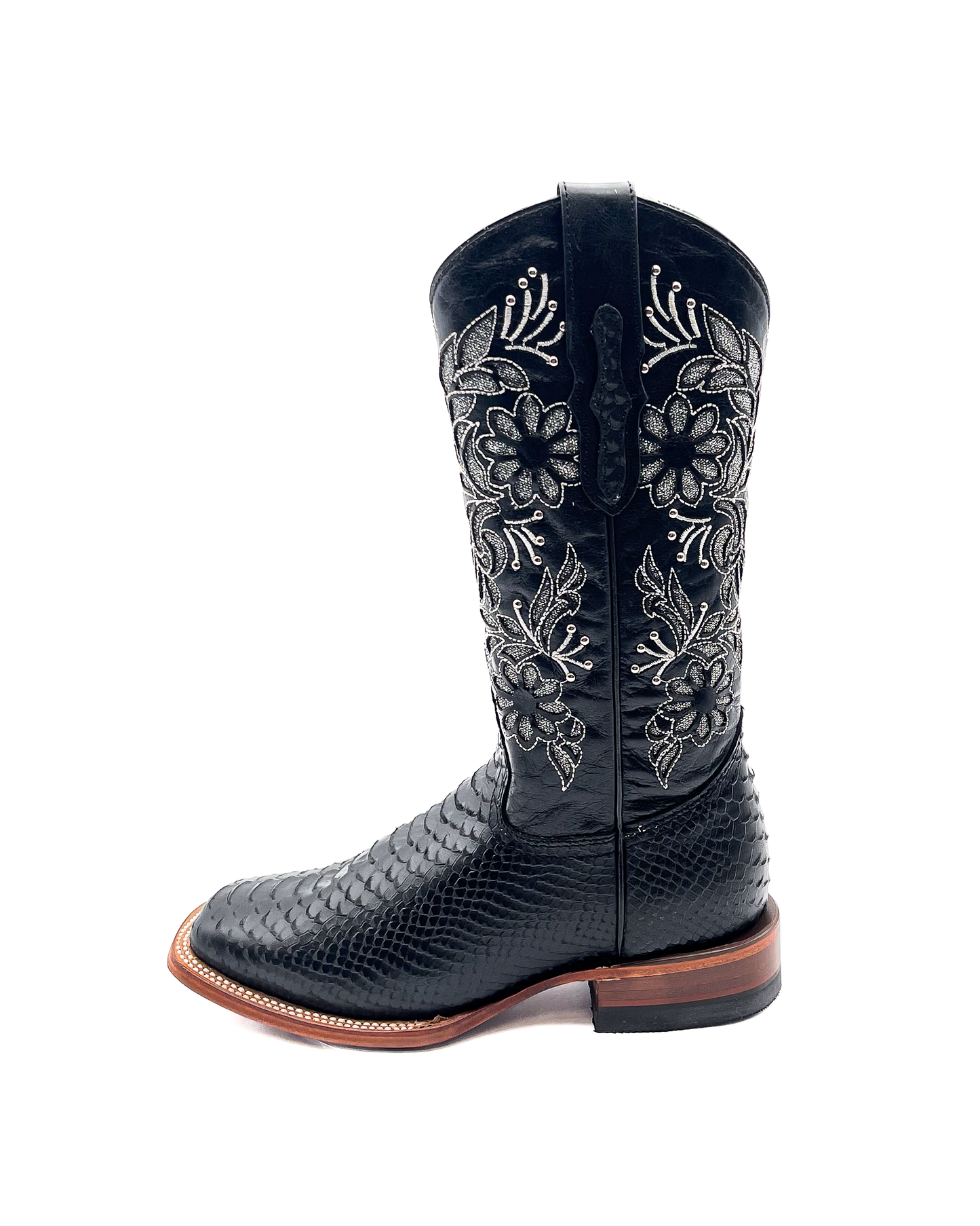 Cowboy Boot Black Phyton