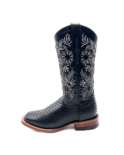 Cowboy Boot Black Phyton