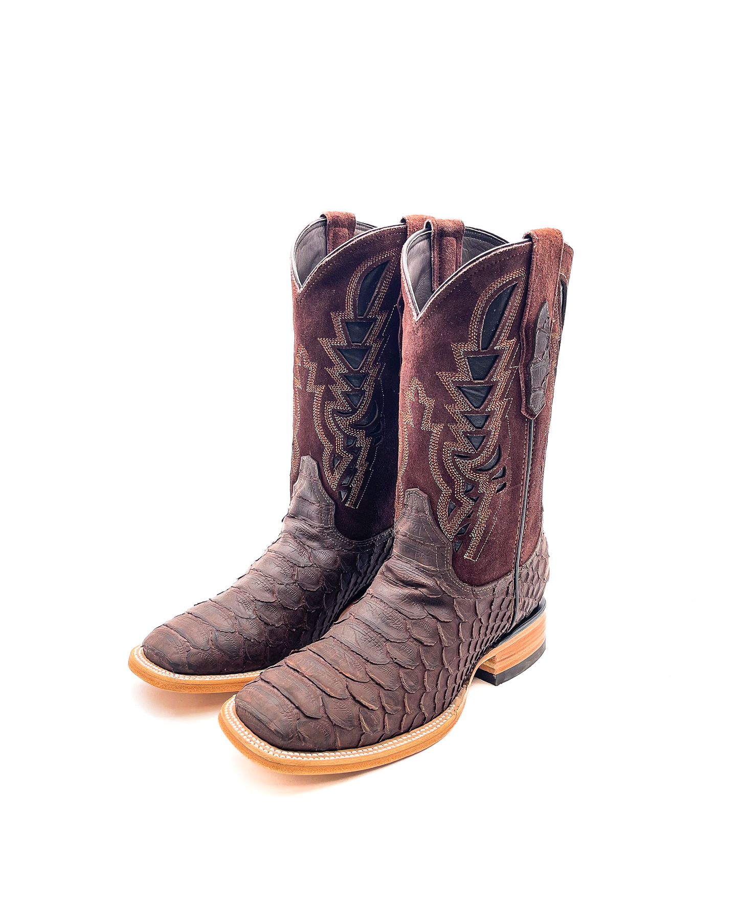 Cowboy Boot Brown Python