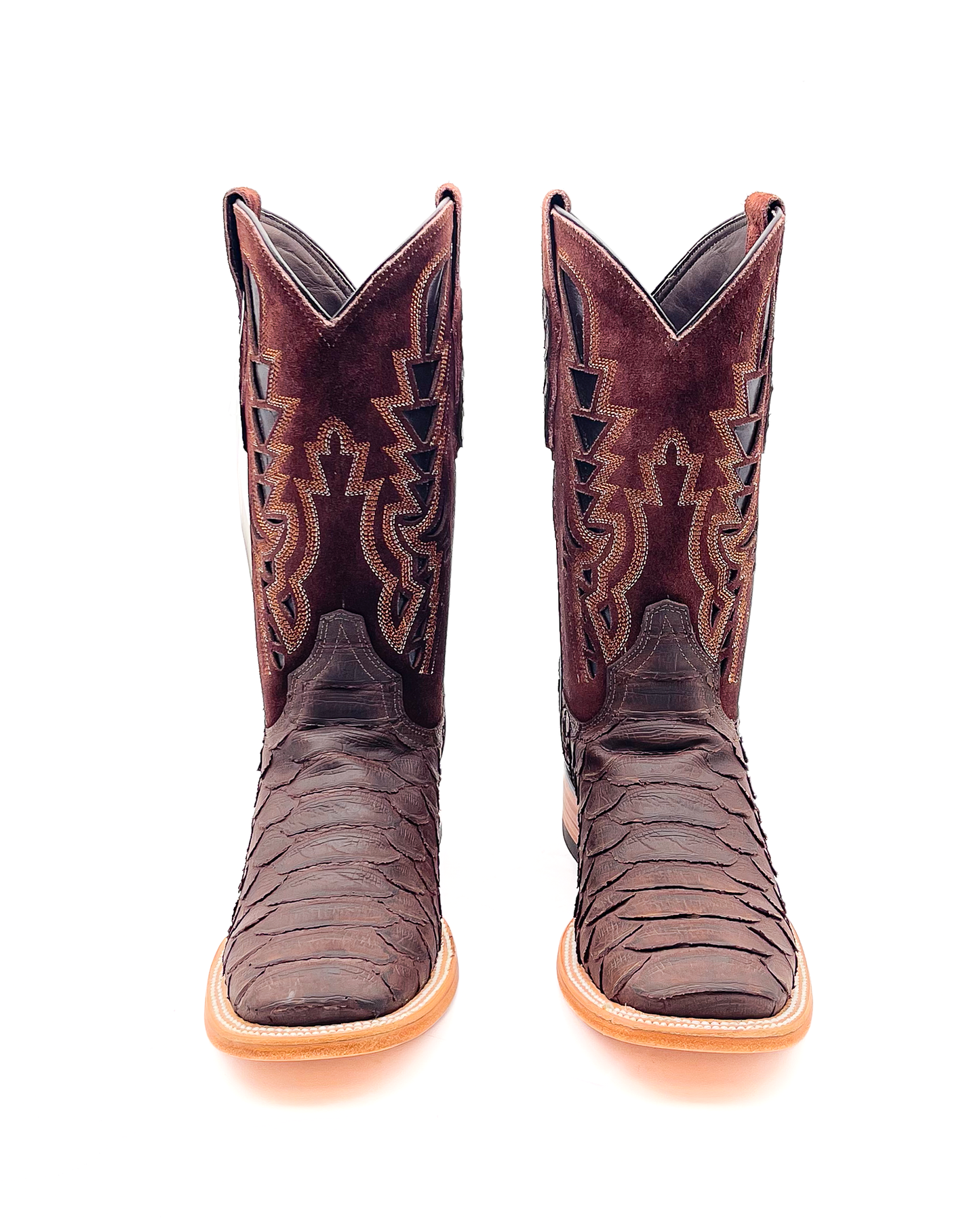 Cowboy Boot Brown Python