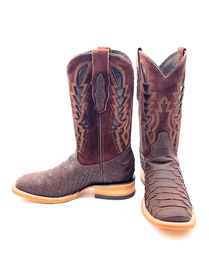Cowboy Boot Brown Python