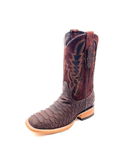 Cowboy Boot Brown Python
