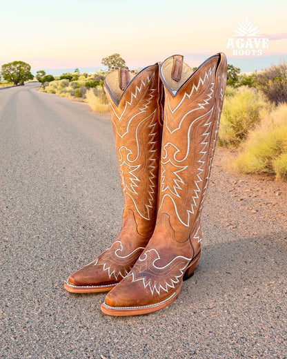 Cowboy Boot Tall Light Brown