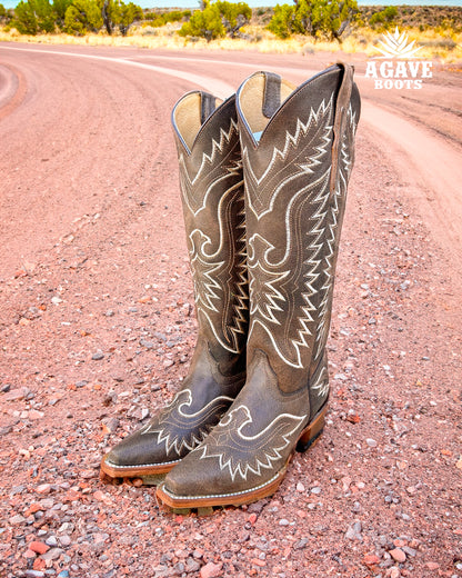 Cowboy Boot Tall Brown