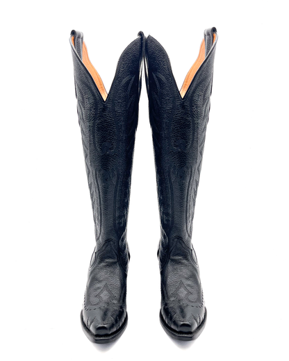 Cowboy Boot Tall Blackout