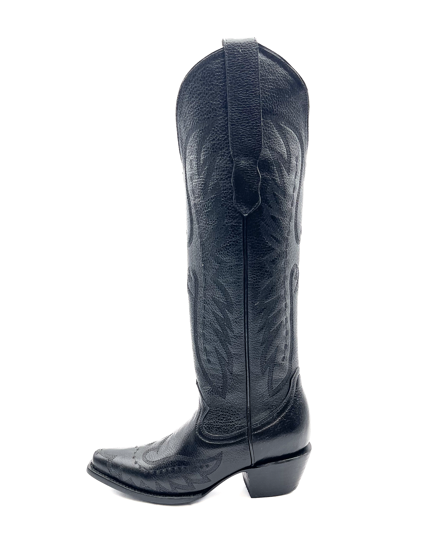 Cowboy Boot Tall Blackout
