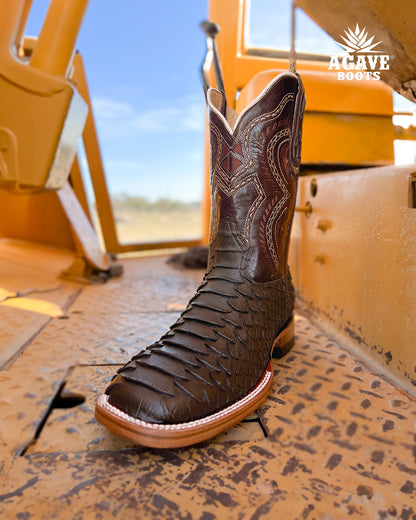 Cowboy Boot Brown Python