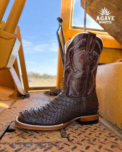 Cowboy Boot Brown Python