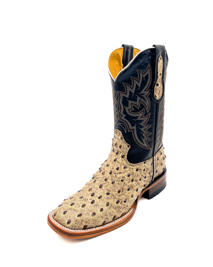Cowboy Boot Ostrich Desert