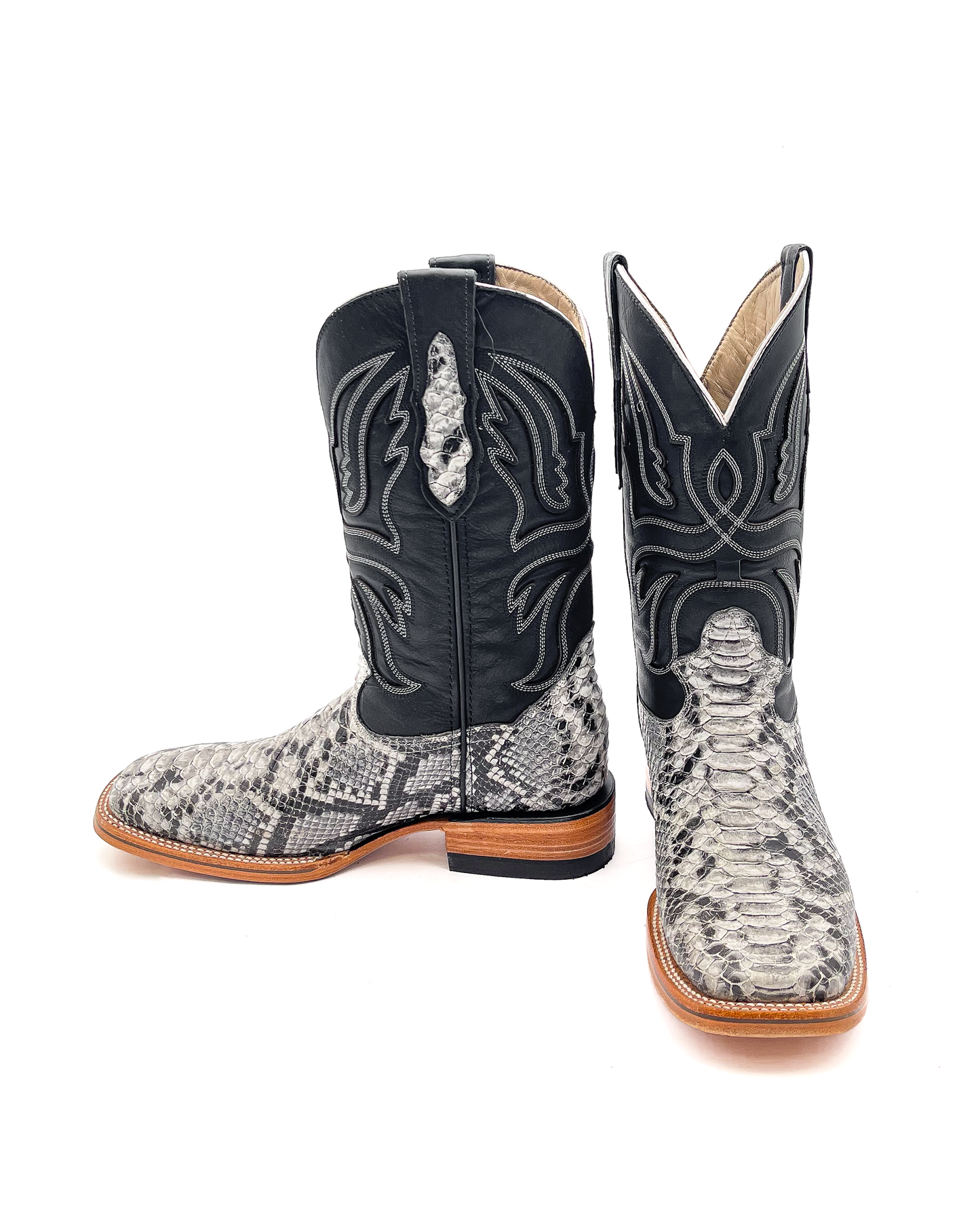 Cowboy Boot Natural Python
