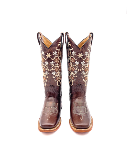 Cowboy Boot Jazmin Floral Brown
