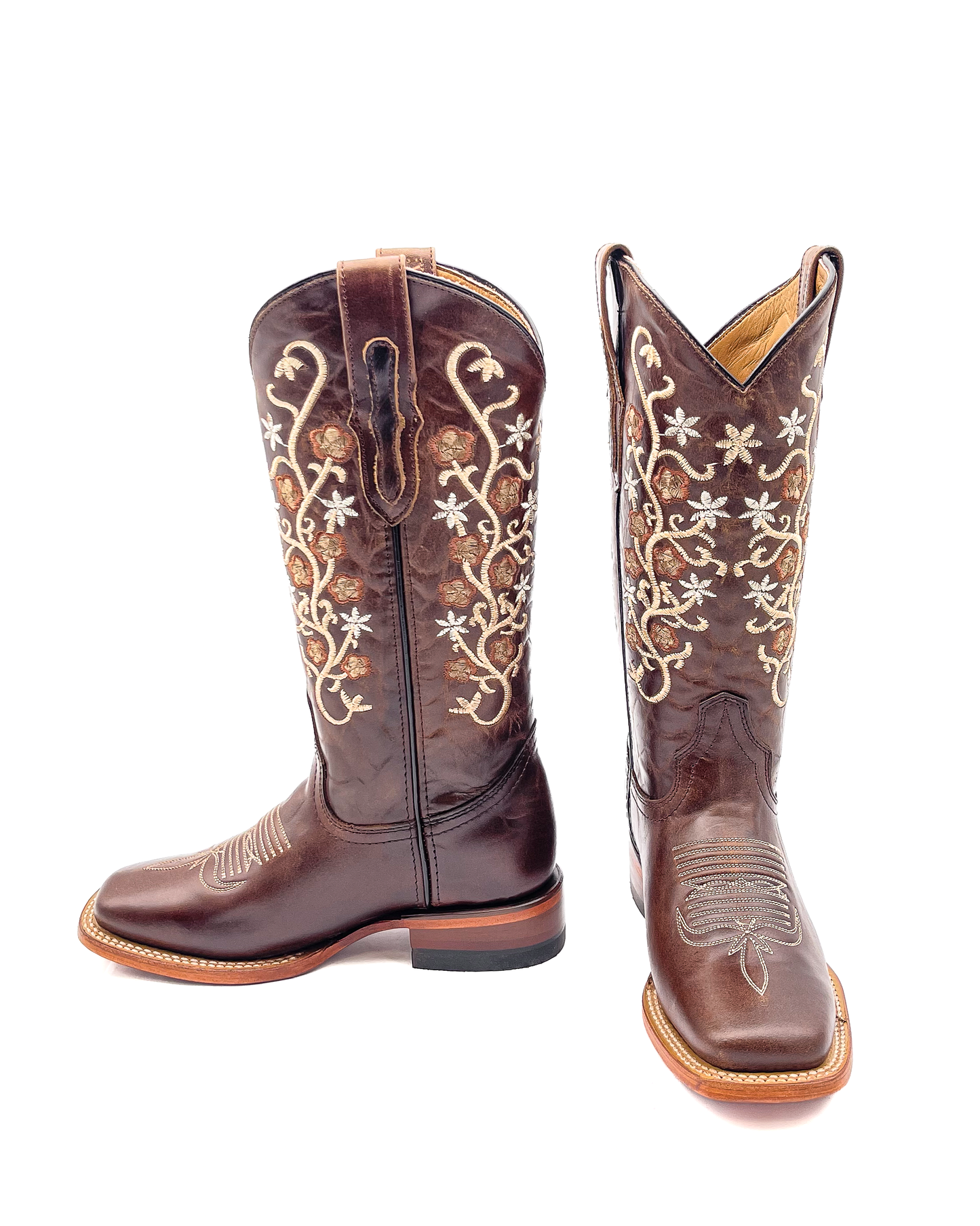 Cowboy Boot Jazmin Floral Brown