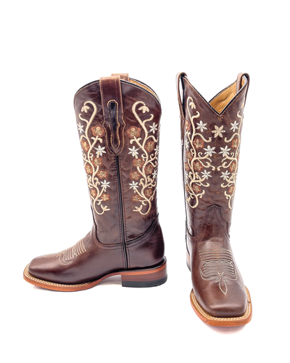 Cowboy Boot Jazmin Floral Brown
