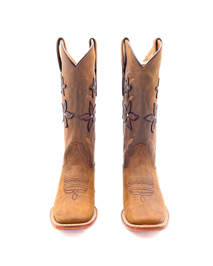 Women's Cowboy Carolina Floral Boot