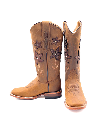 Women's Cowboy Carolina Floral Boot