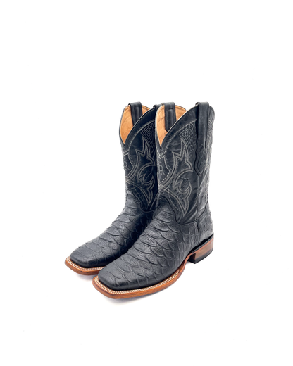 Cowboy Boot Black Phyton