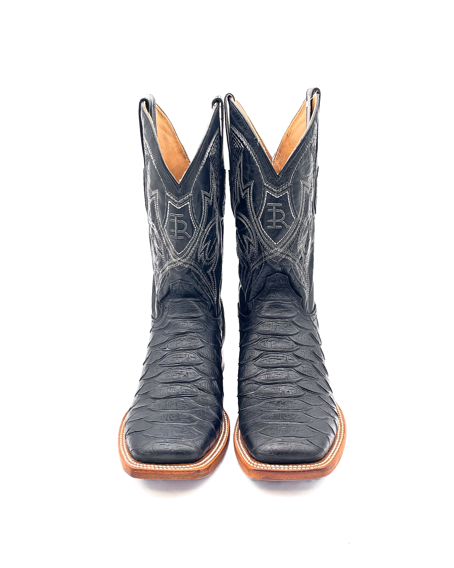 Cowboy Boot Black Phyton