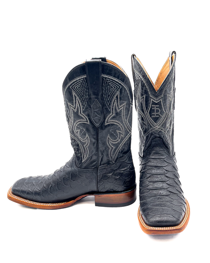 Cowboy Boot Black Phyton