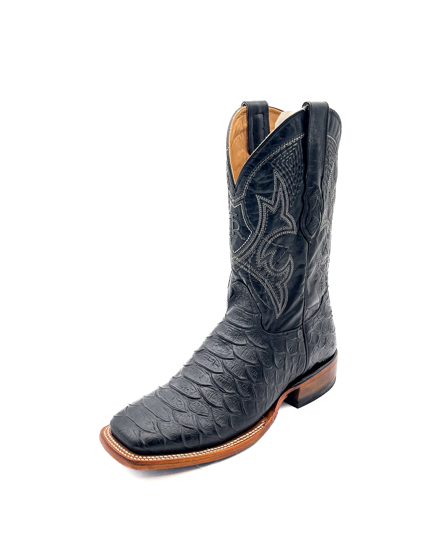 Cowboy Boot Black Phyton