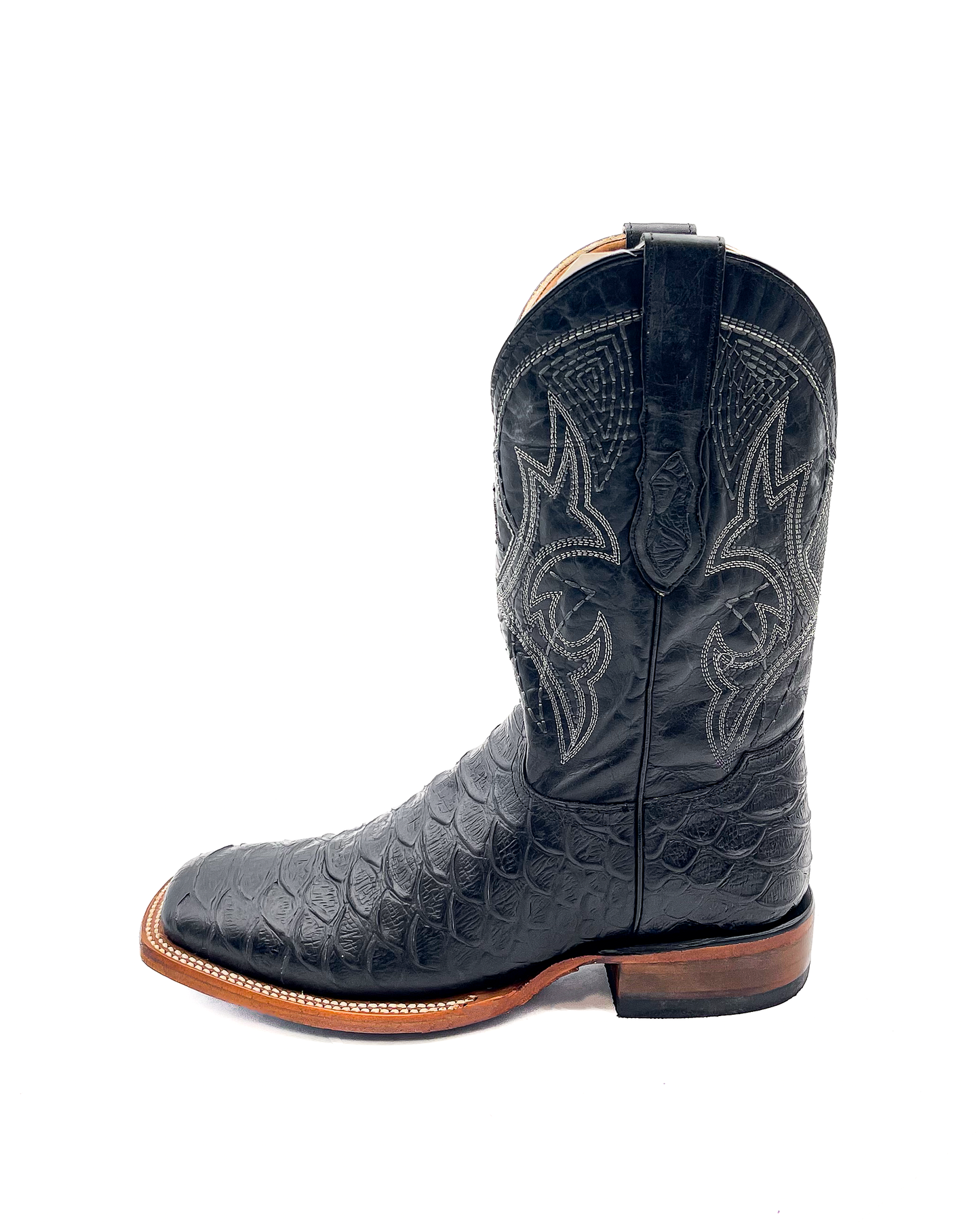 Cowboy Boot Black Phyton