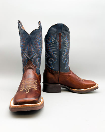 Cowboy Boot Damian Mocha Rubber Sole