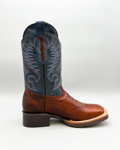 Cowboy Boot Damian Mocha Rubber Sole