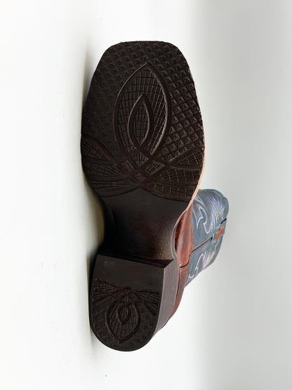 Cowboy Boot Damian Mocha Rubber Sole