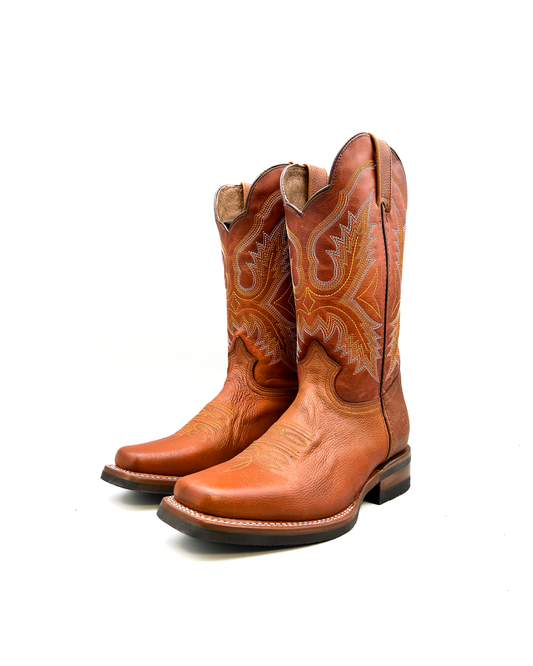 Cowboy Boot Cognac Rubber Sole