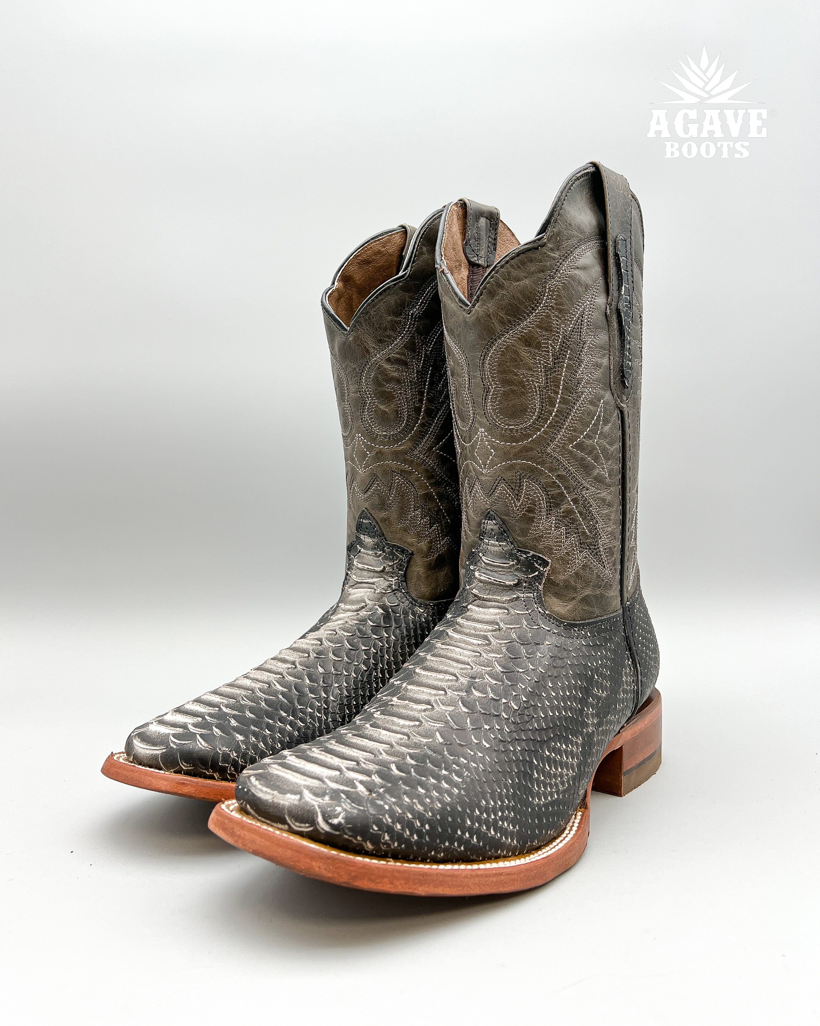 Gray Python Boots Cowboy Boot Gray Python – Agave Boots