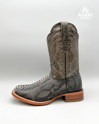 Cowboy Boot Gray Python