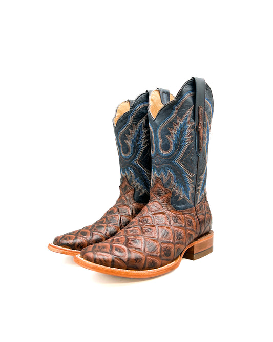 BROWN BASS | MEN SQUARE TOE COWBOY BOOTS
