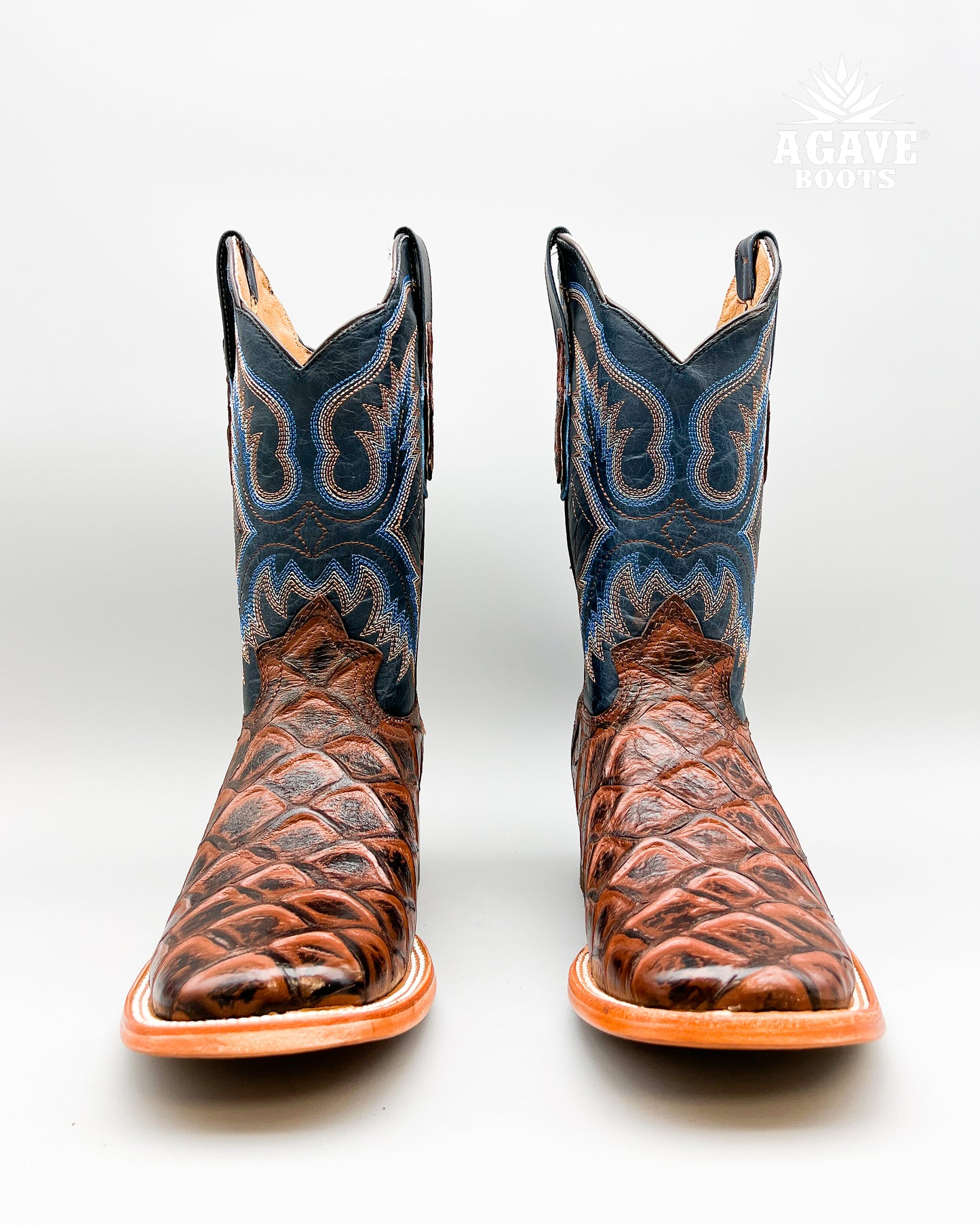 BROWN BASS | MEN SQUARE TOE COWBOY BOOTS