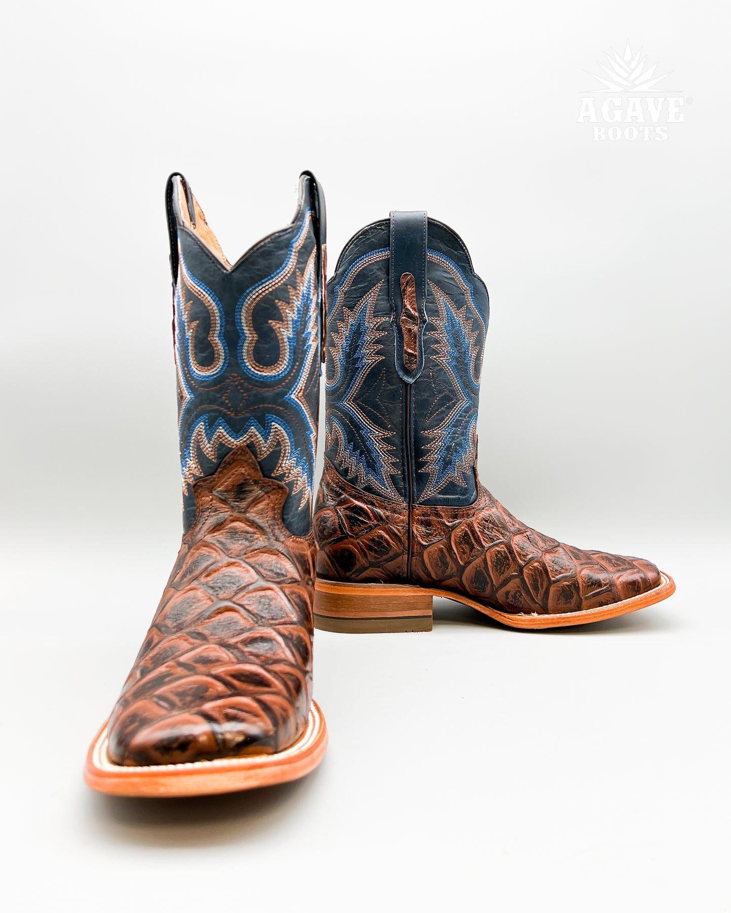 BROWN BASS | MEN SQUARE TOE COWBOY BOOTS