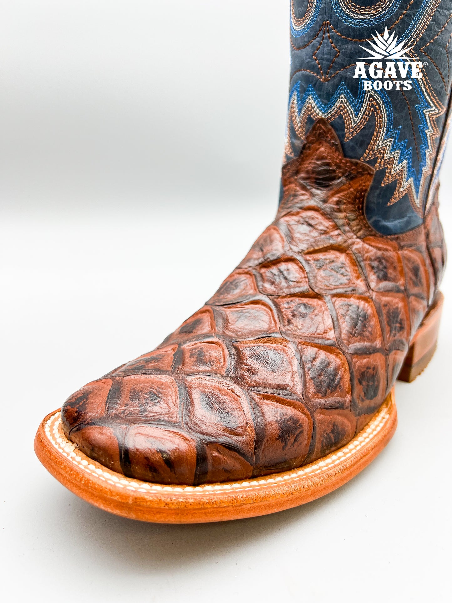 BROWN BASS | MEN SQUARE TOE COWBOY BOOTS