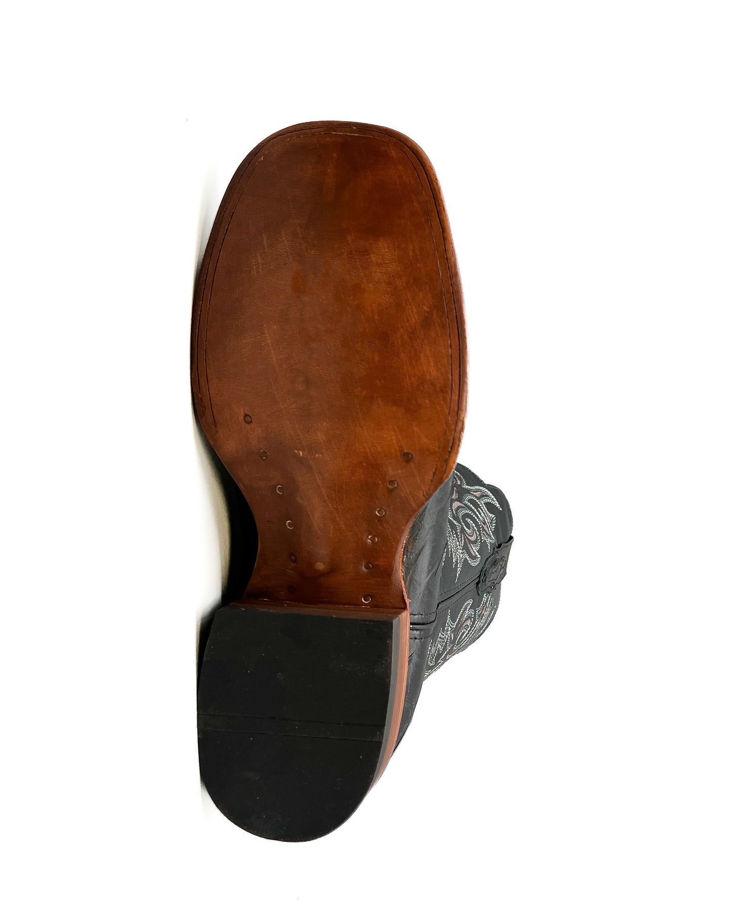 Cowboy Boot Black Bass Print
