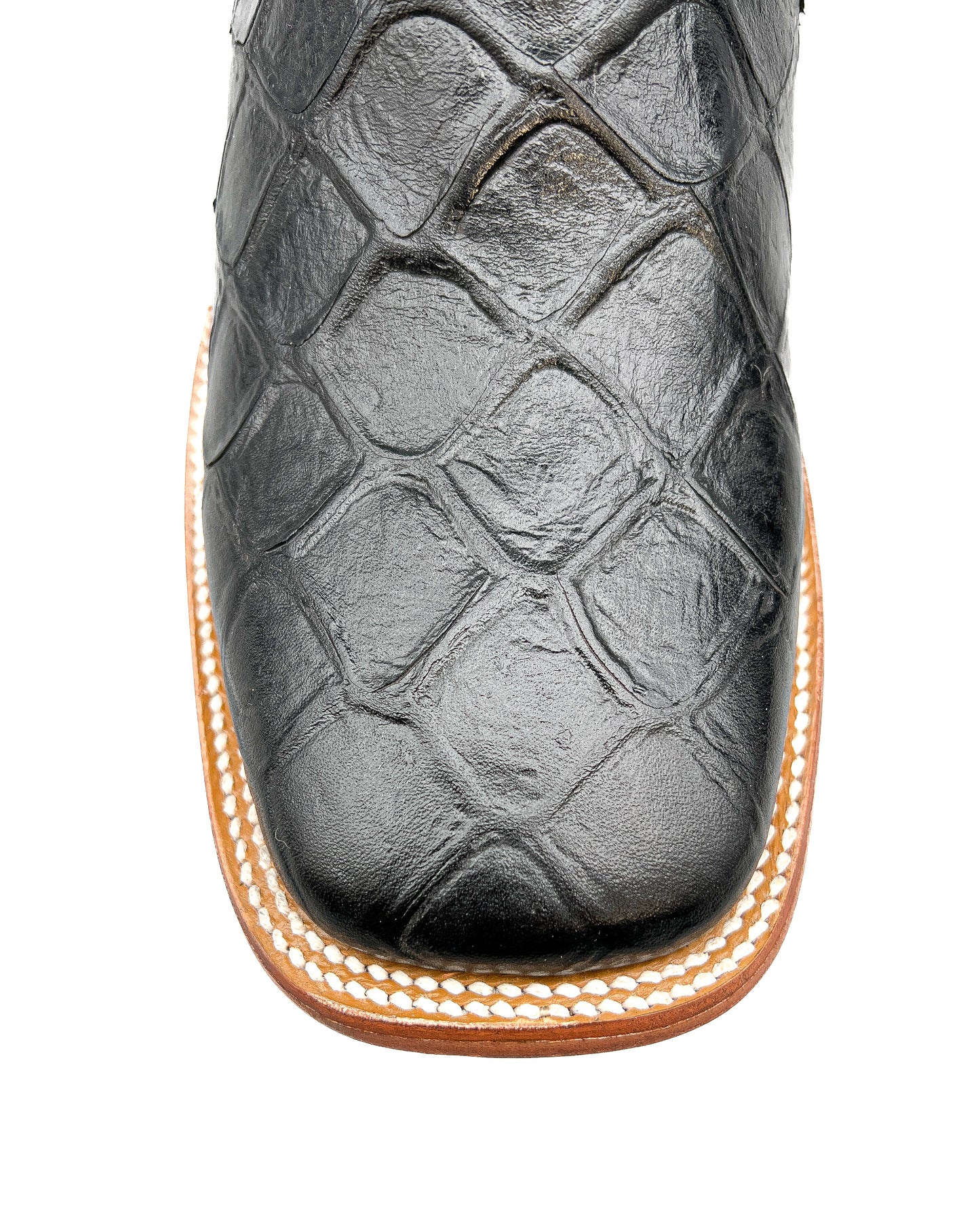 Cowboy Boot Black Bass Print