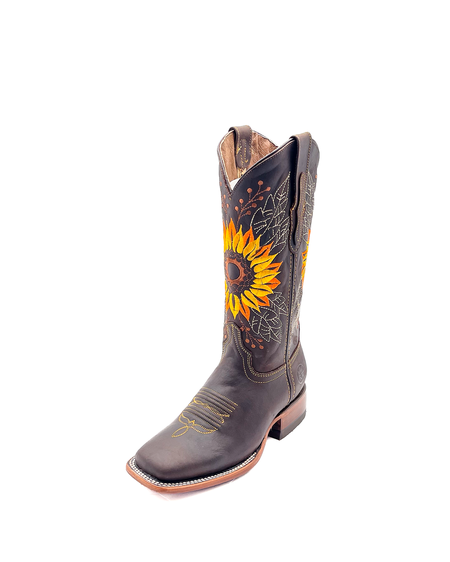 Cowboy Boot Sunflower Brown
