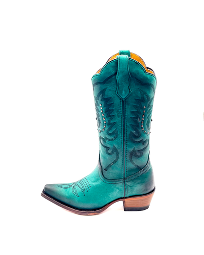 Cowboy Boot Turquoise
