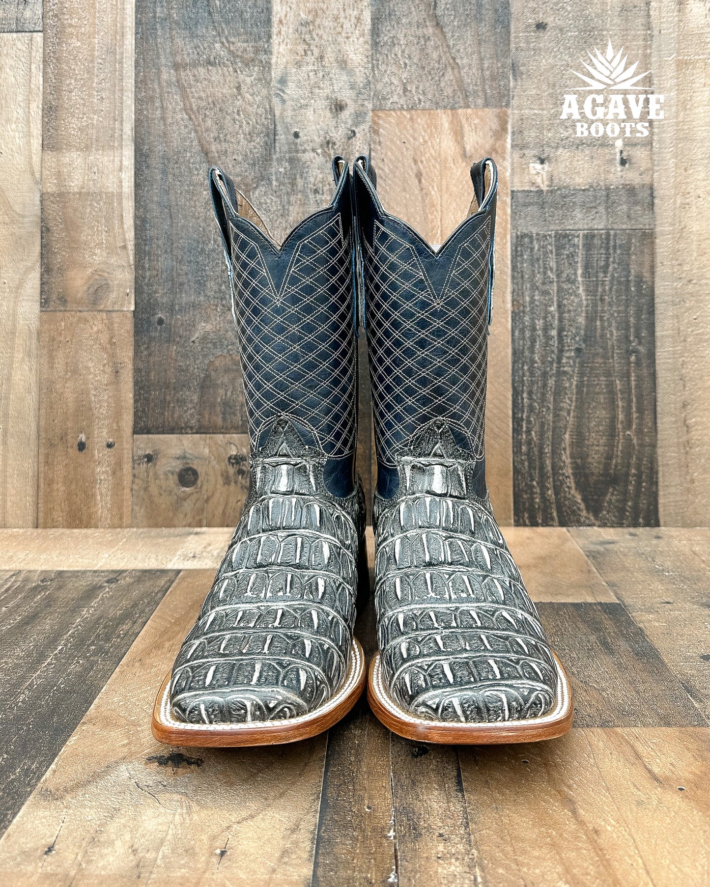 CAIMAN TAIL | MEN SQUARE TOE BOOTS