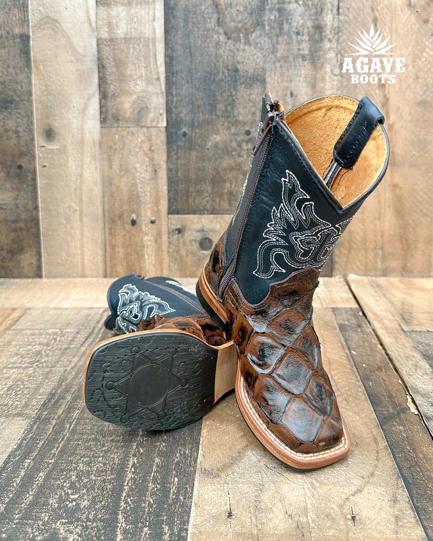 BROWN FISH | BOYS TODDLER WESTERN COWBOY BOOTS