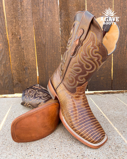 Cowboy Boot Lizard Honey