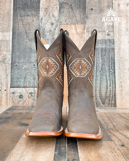 Cowboy Boot Aztec Brown