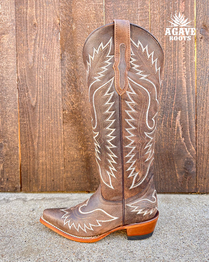 Cowboy Boot Tall Brown