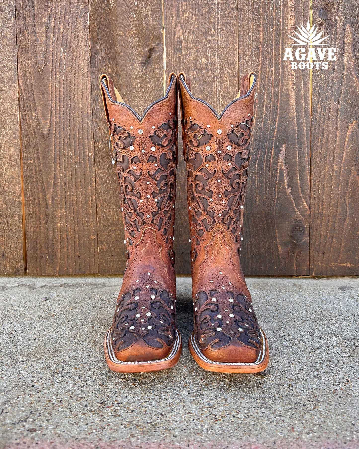 "CLARISSA" BROWN | WOMEN COWBOT BOOTS