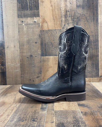 Cowboy Boot Dartanian Black Rubber Sole