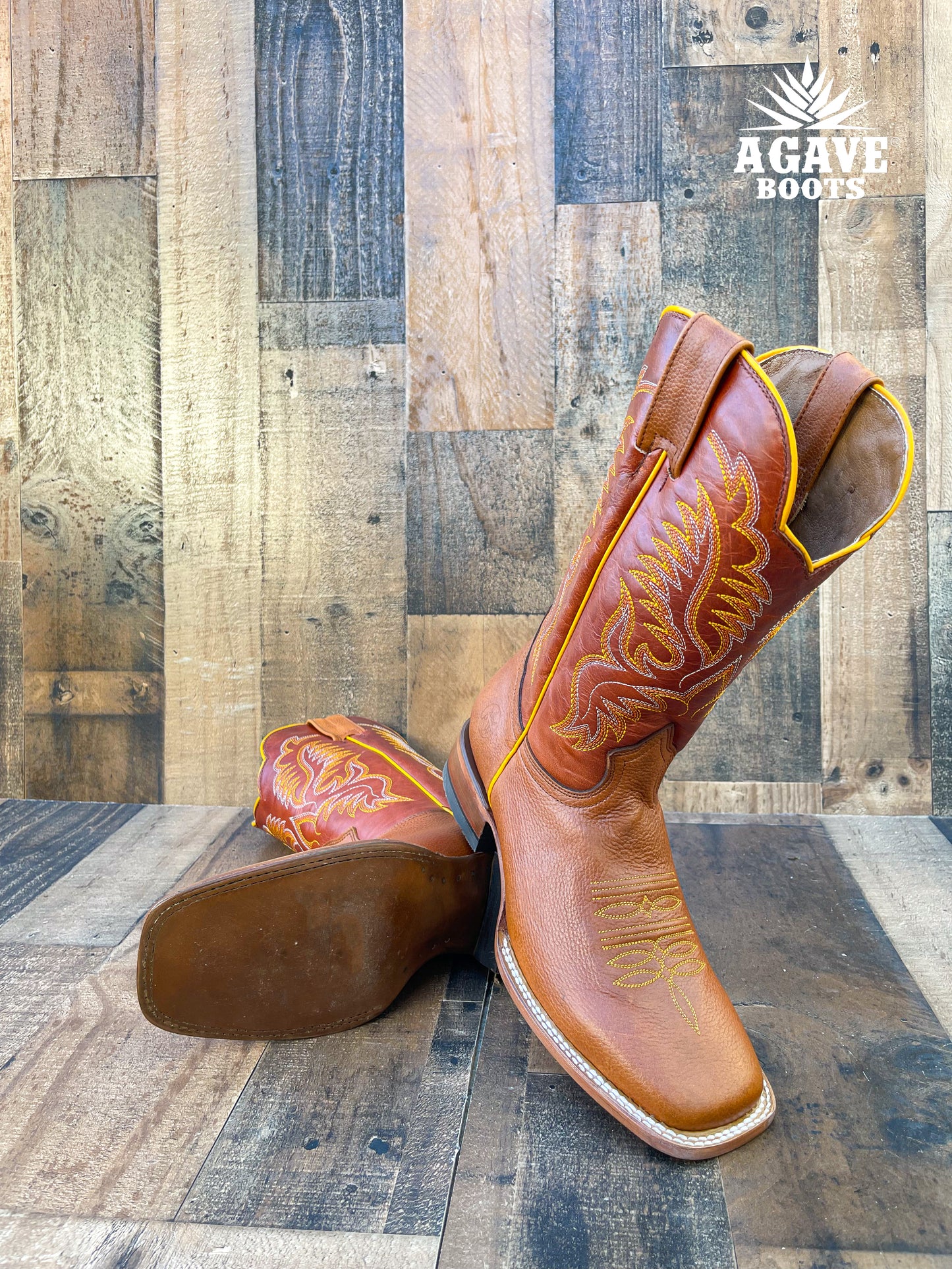 BRANDY | MEN SQUARE TOE WESTERN COWBOY BOOTS