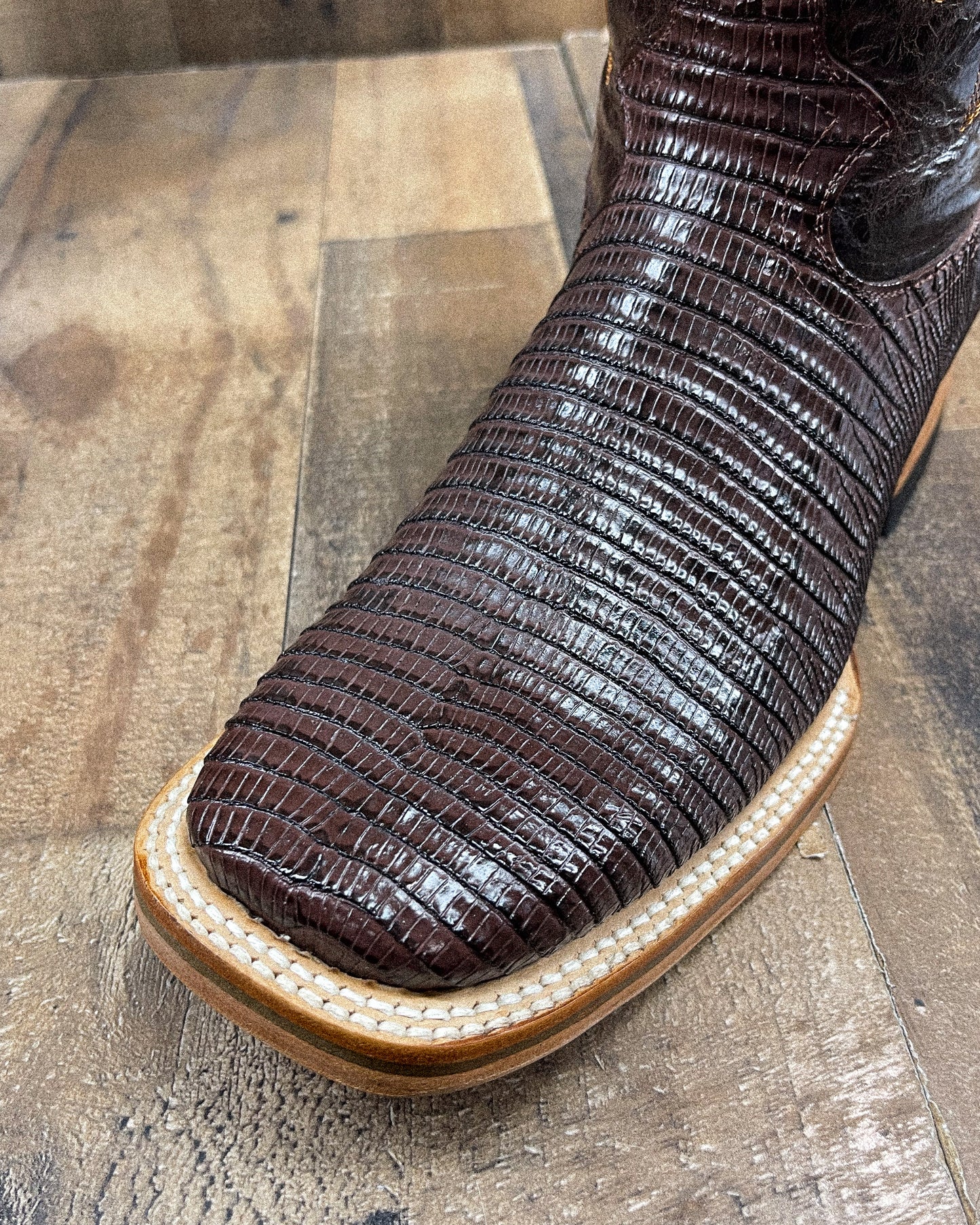 BROWN LIZARD | MEN SQUARE TOE COWBOY BOOTS – Agave Boots