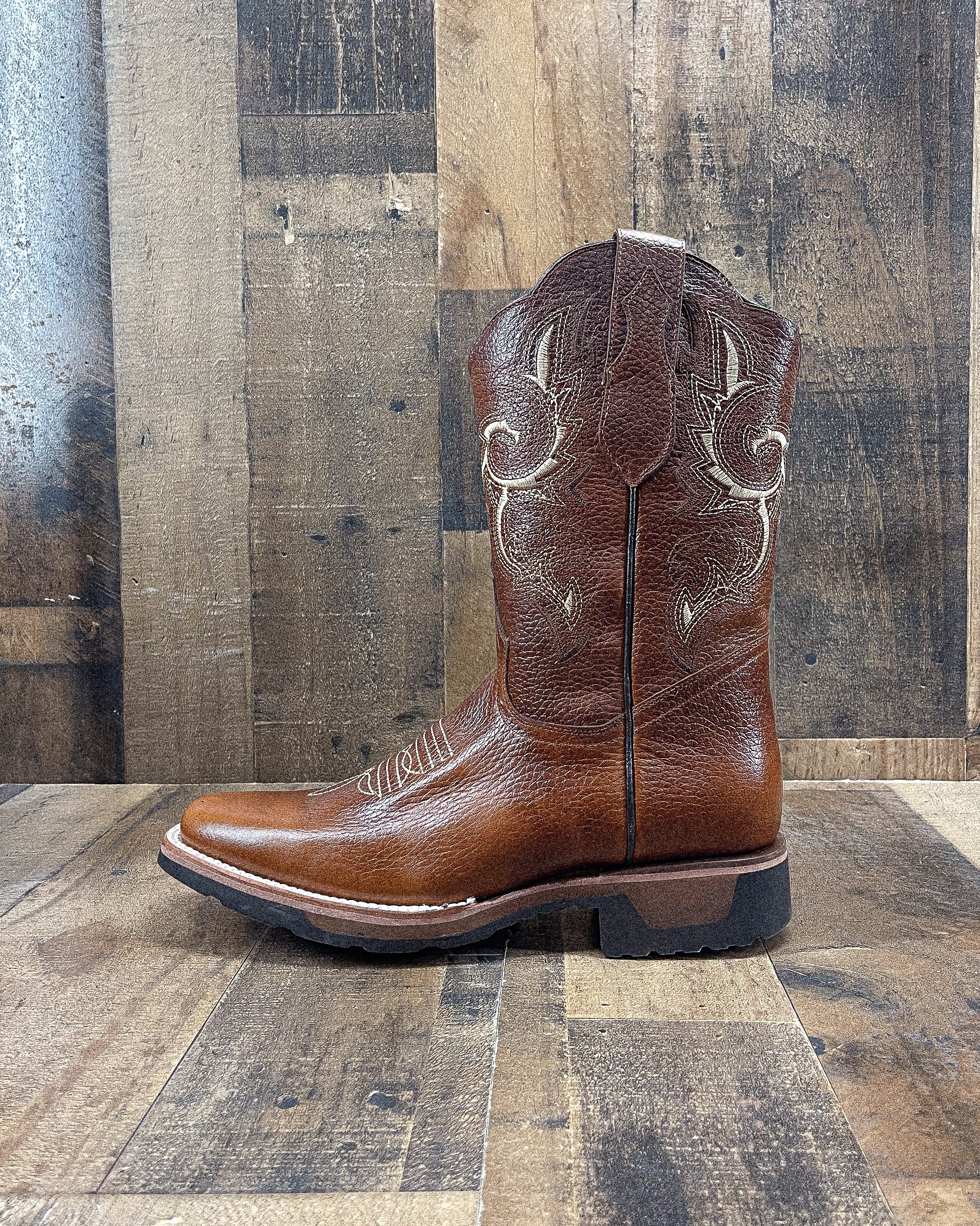 Cowboy Boot Dartanian Cognac Rubber Sole – Agave Boots