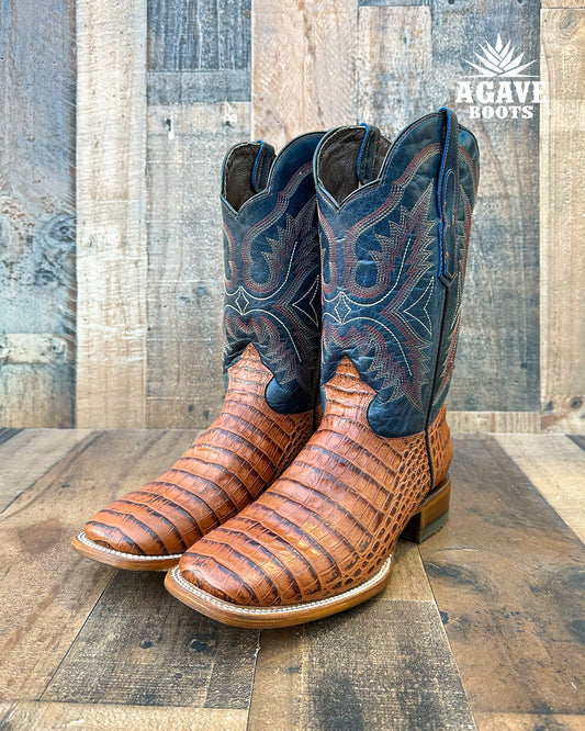 COGNAC CAIMAN BELLY | MEN’S COWBOY BOOTS